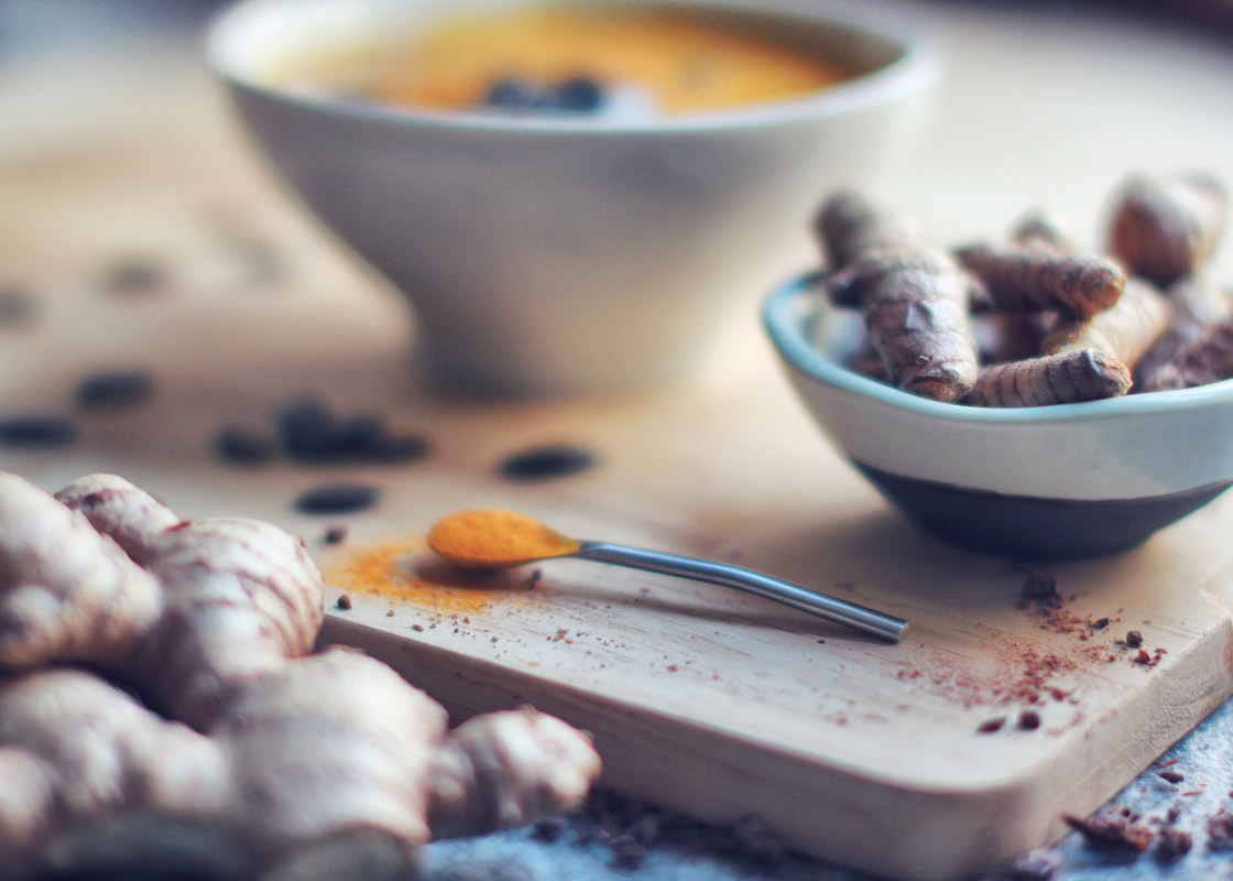 Herb-crusted legume patties with fresh herb sauce